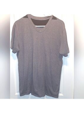 Mens Gray V Neck Shirt Extra Large